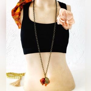 Elephant Necklace Long Necklace
